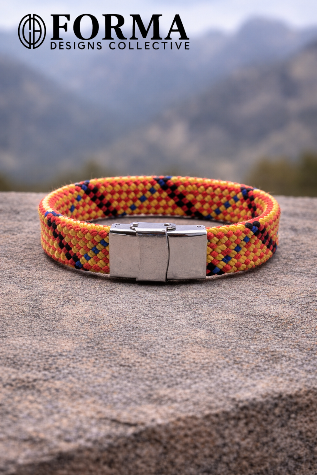 Orange & Black Rope Bracelet