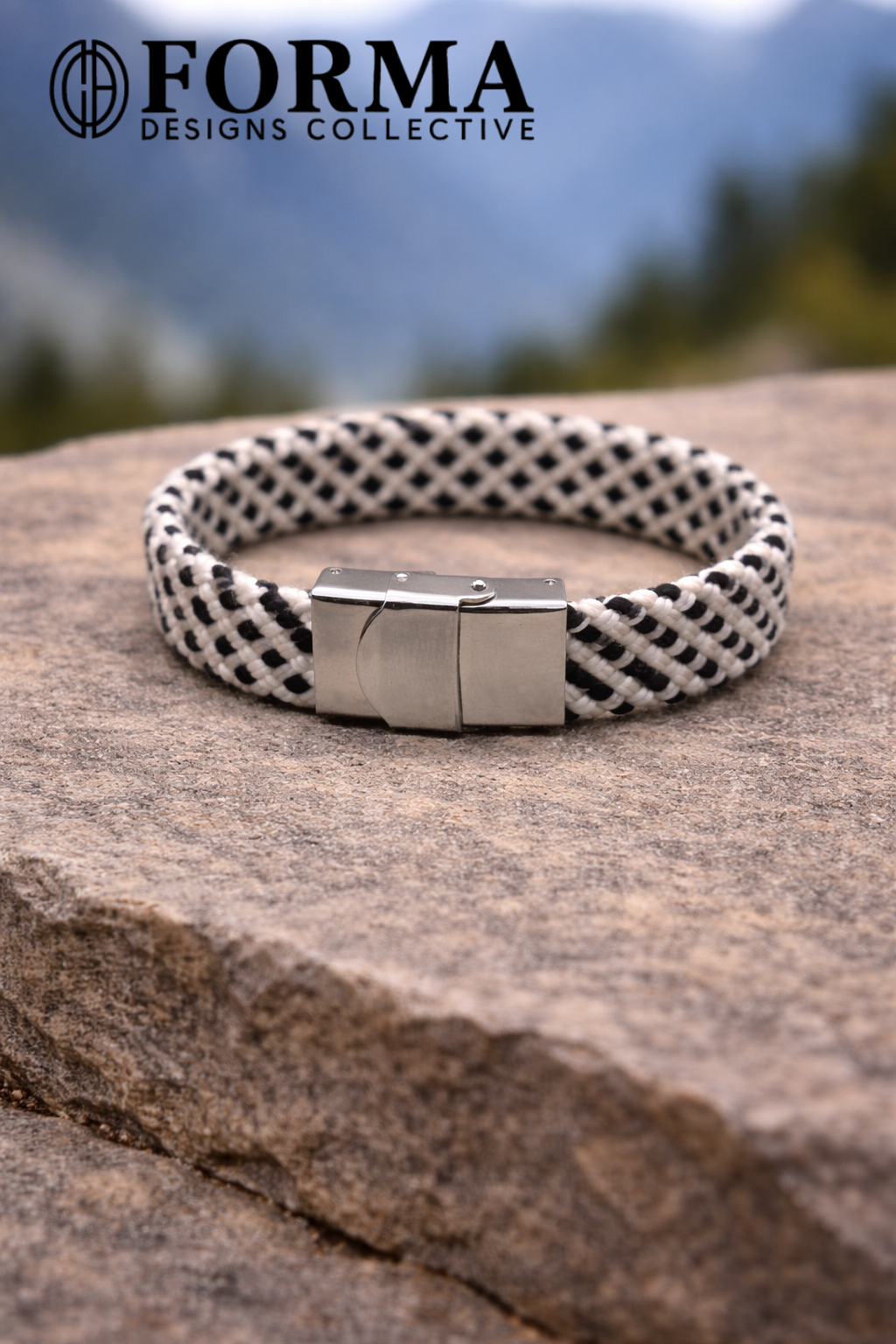 White & Black Rope Bracelet