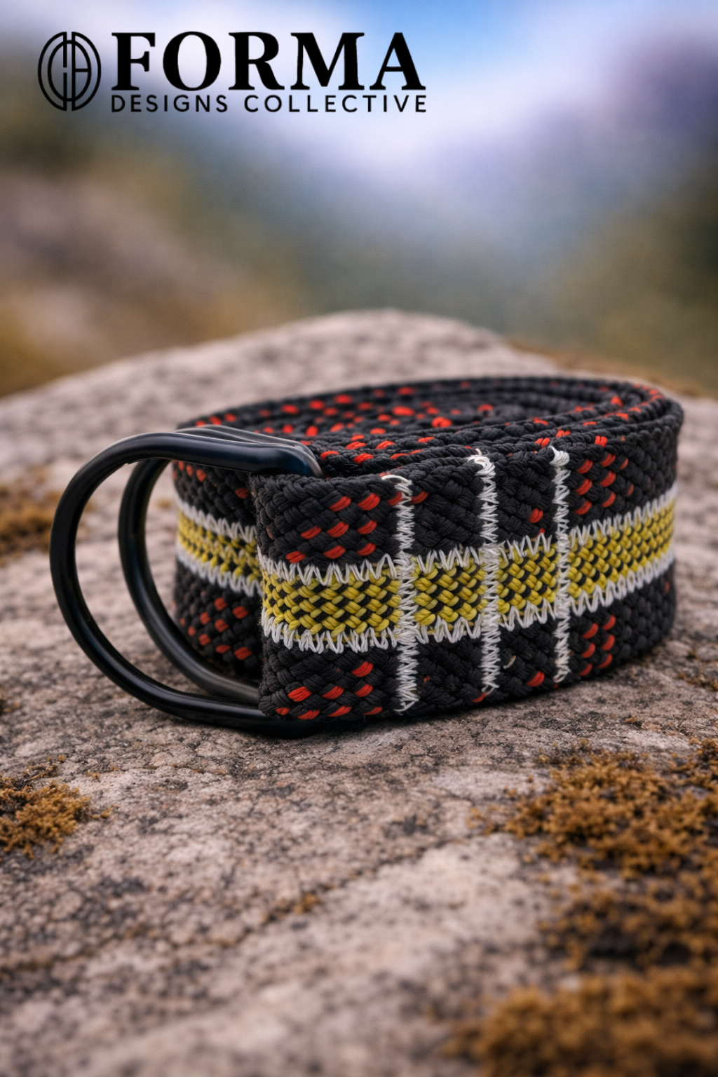 Back & Green Climbing Rope Belt (3 Rope)