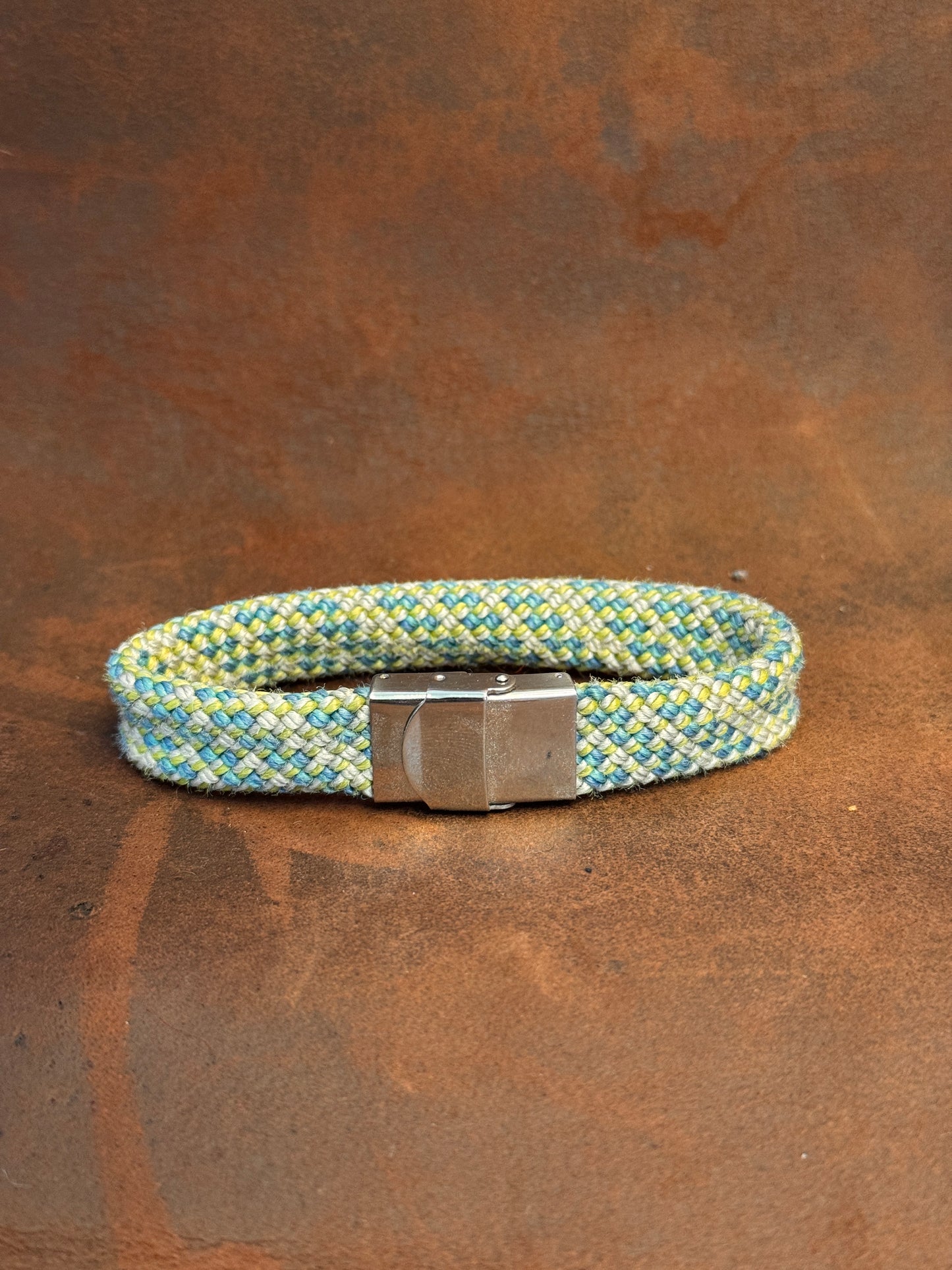 Blue, Yellow & White Climbing Rope Bracelet