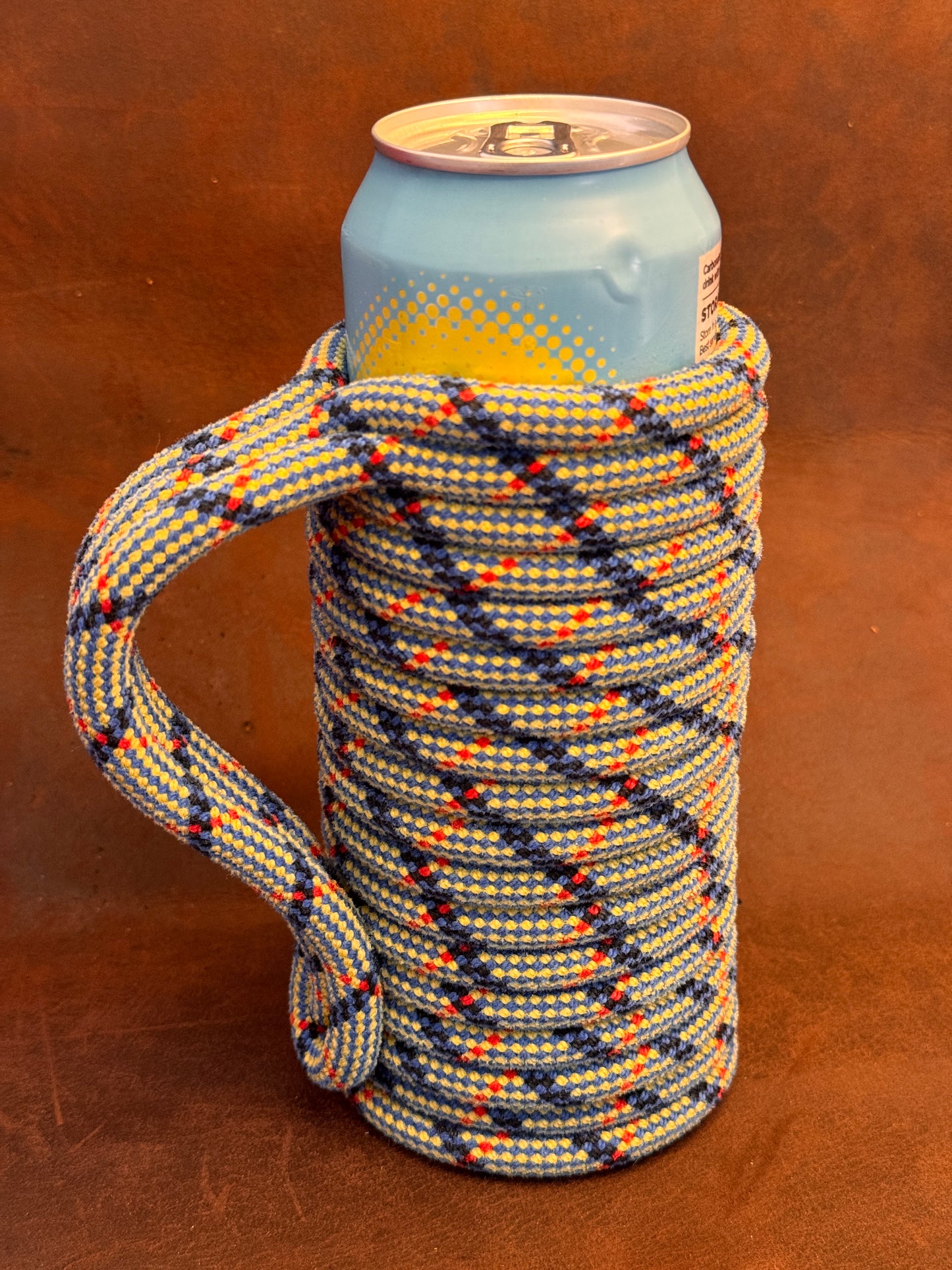 Blue & Orange Tall Climbing Rope Cup Cosy