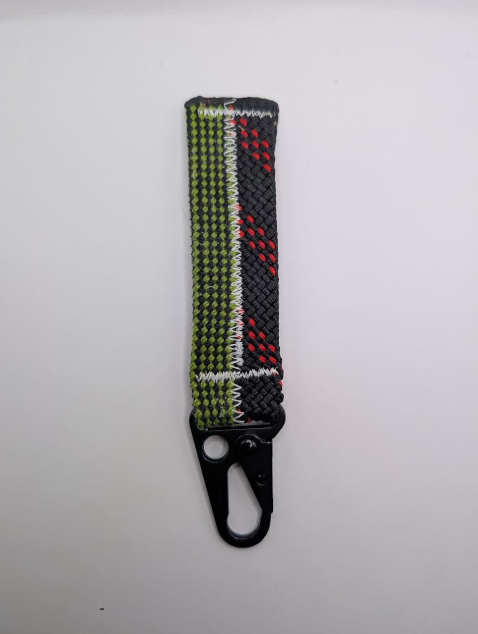 Green & Black Climbing Rope Keychain