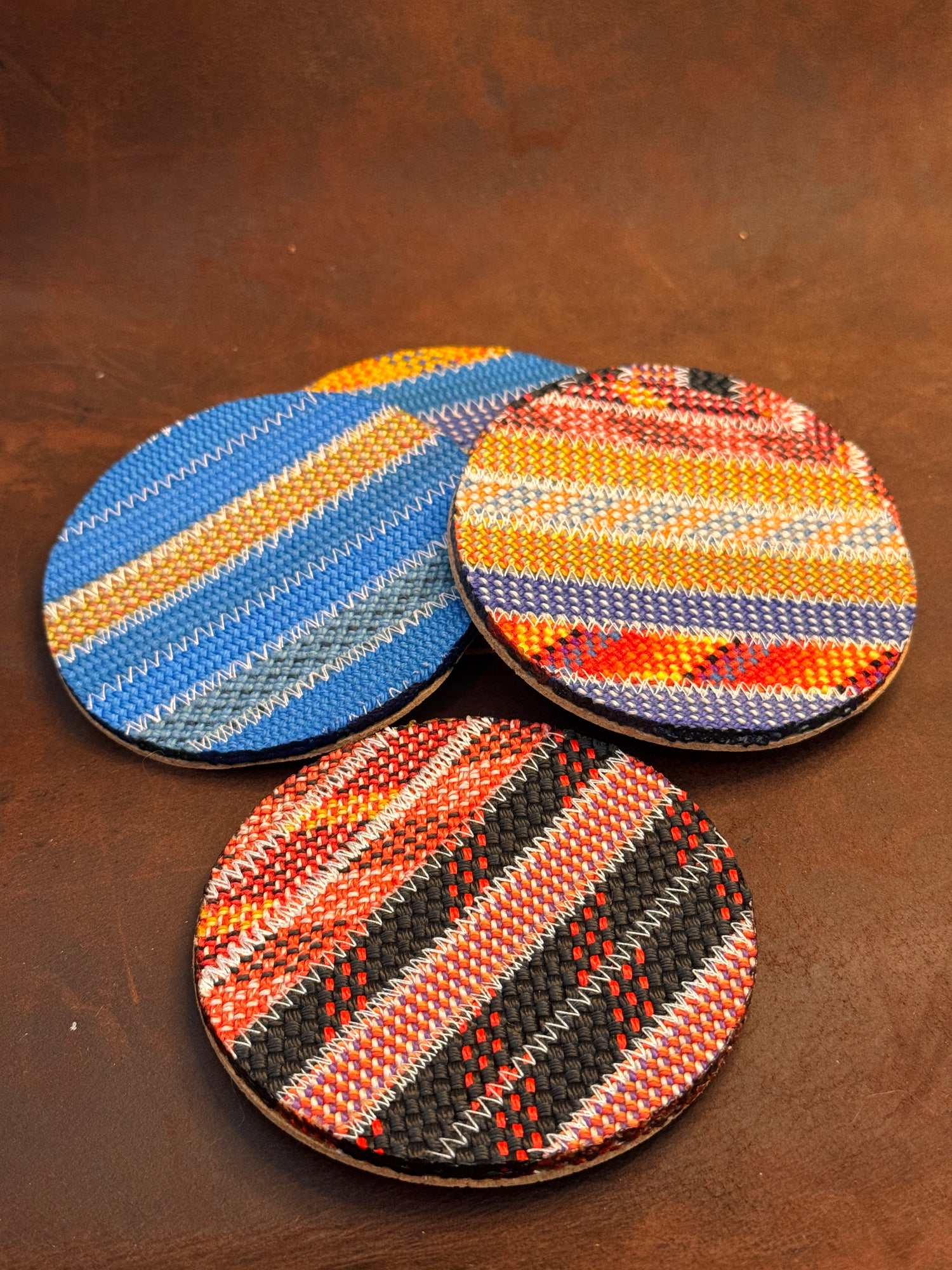 Climbing Rope Coasters – Recycled Climbing Rope Coasters with Cork Base