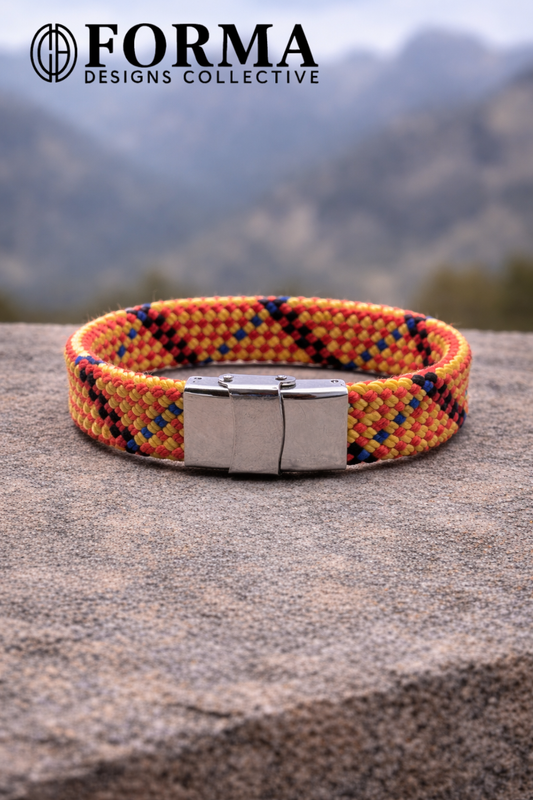 Orange & Black Rope Bracelet