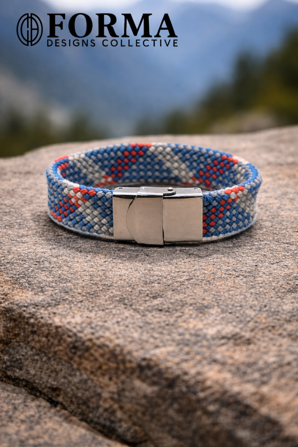 Blue & White Rope Bracelet