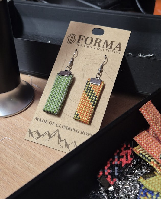 Recycled Climbing Rope Earrings