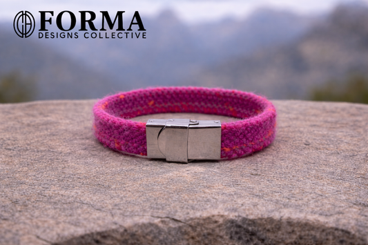 Pink & Orange Stripe Climbing Rope Bracelet