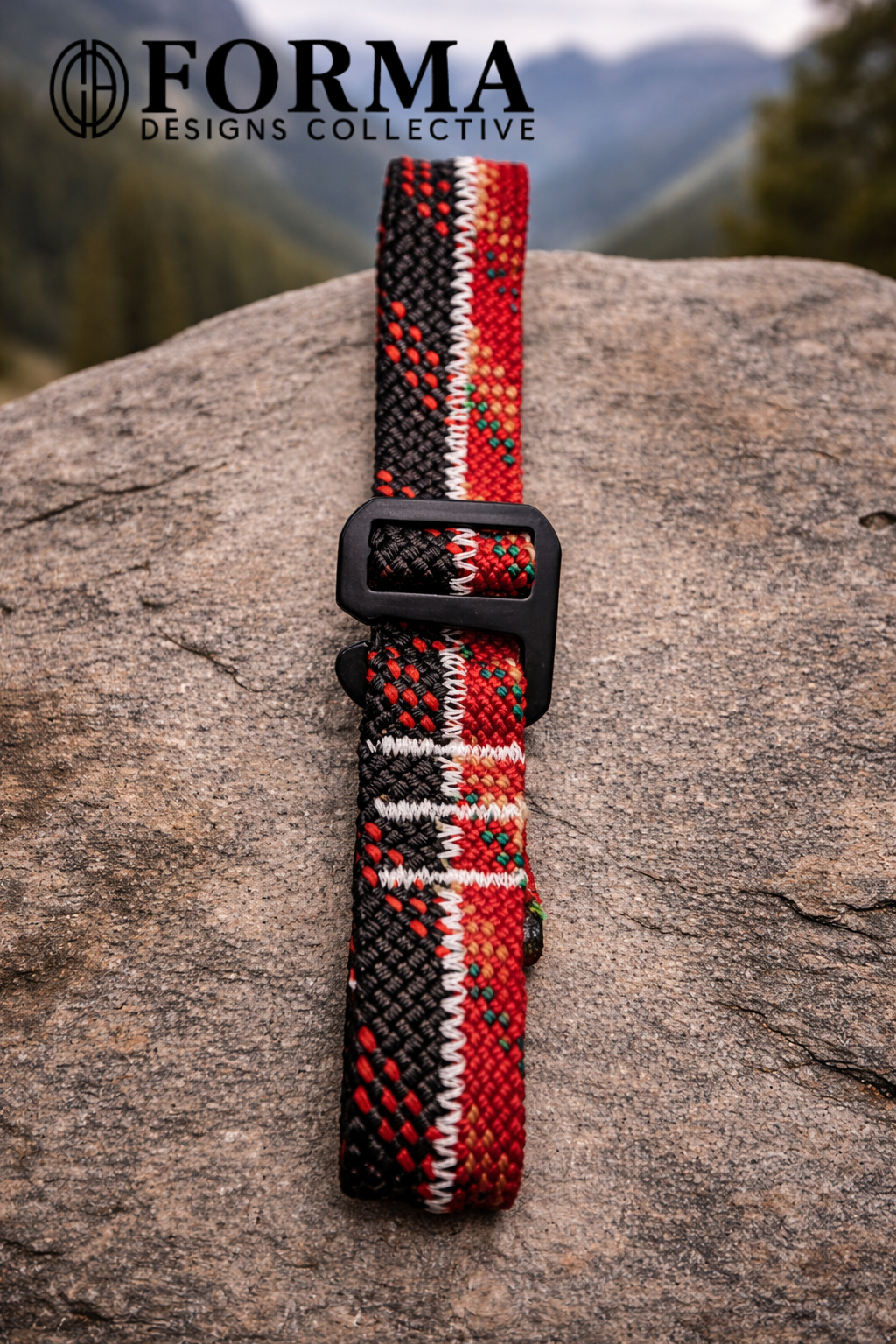 Red & Black Climbing Rope Belt (2 Rope)
