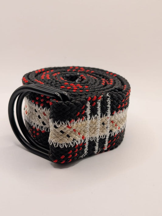 Black & White Climbing Rope Belt (3 Rope)