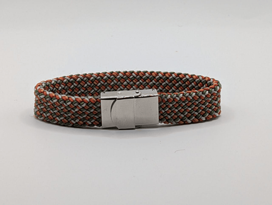 Orange, Green & White Rope Bracelet