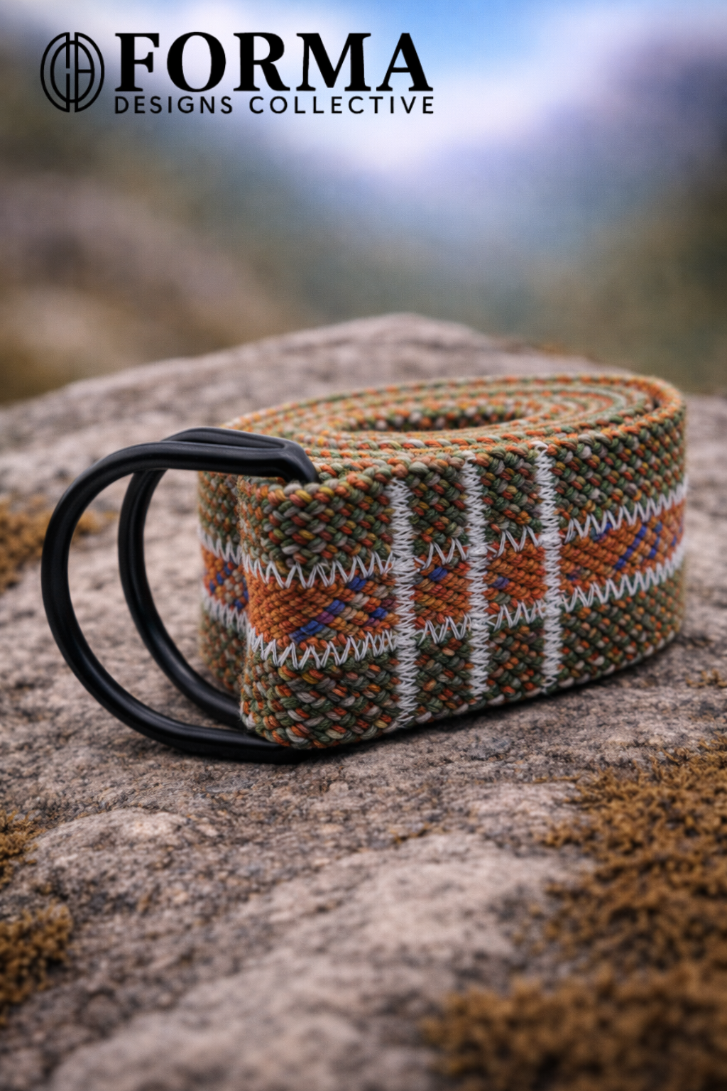 Brown & Orange Climbng Rope Belt (3 Rope)