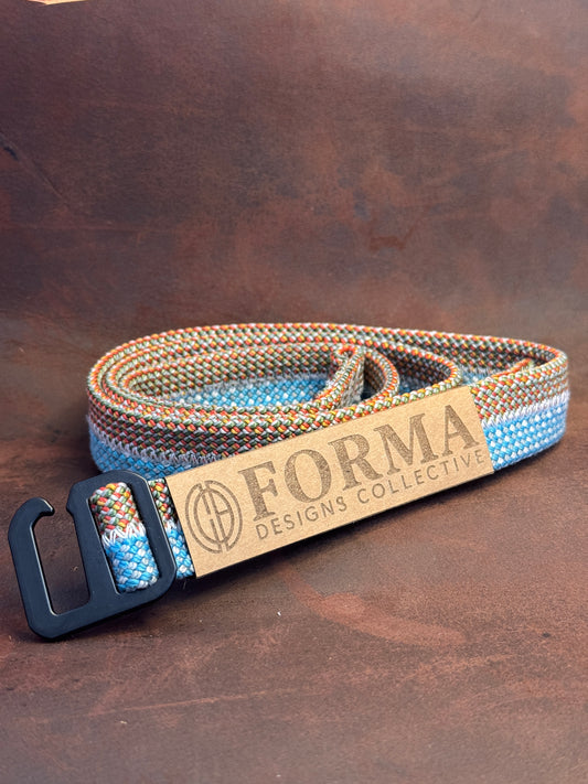 Brown & Blue Climbing Rope Belt (2 Rope)