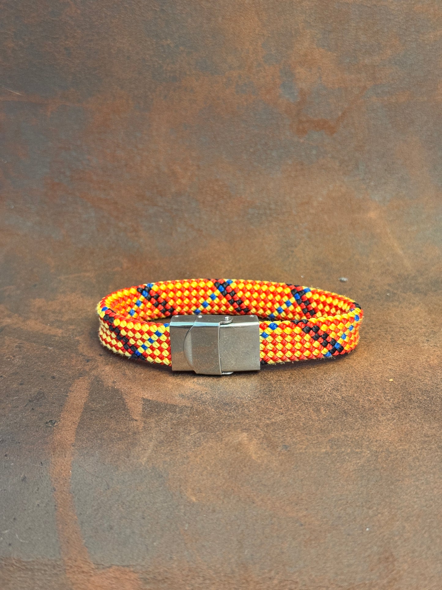 Orange & Black Rope Bracelet
