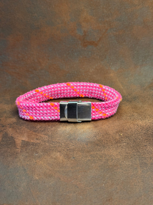 Pink & Orange Stripe Climbing Rope Bracelet