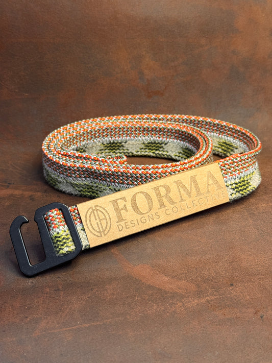 Brown and Green Climbing Rope Belt (2 Rope)