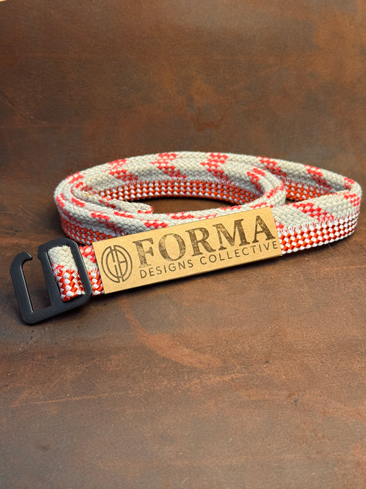 Red & White Climbing Rope Belt (2 Rope)