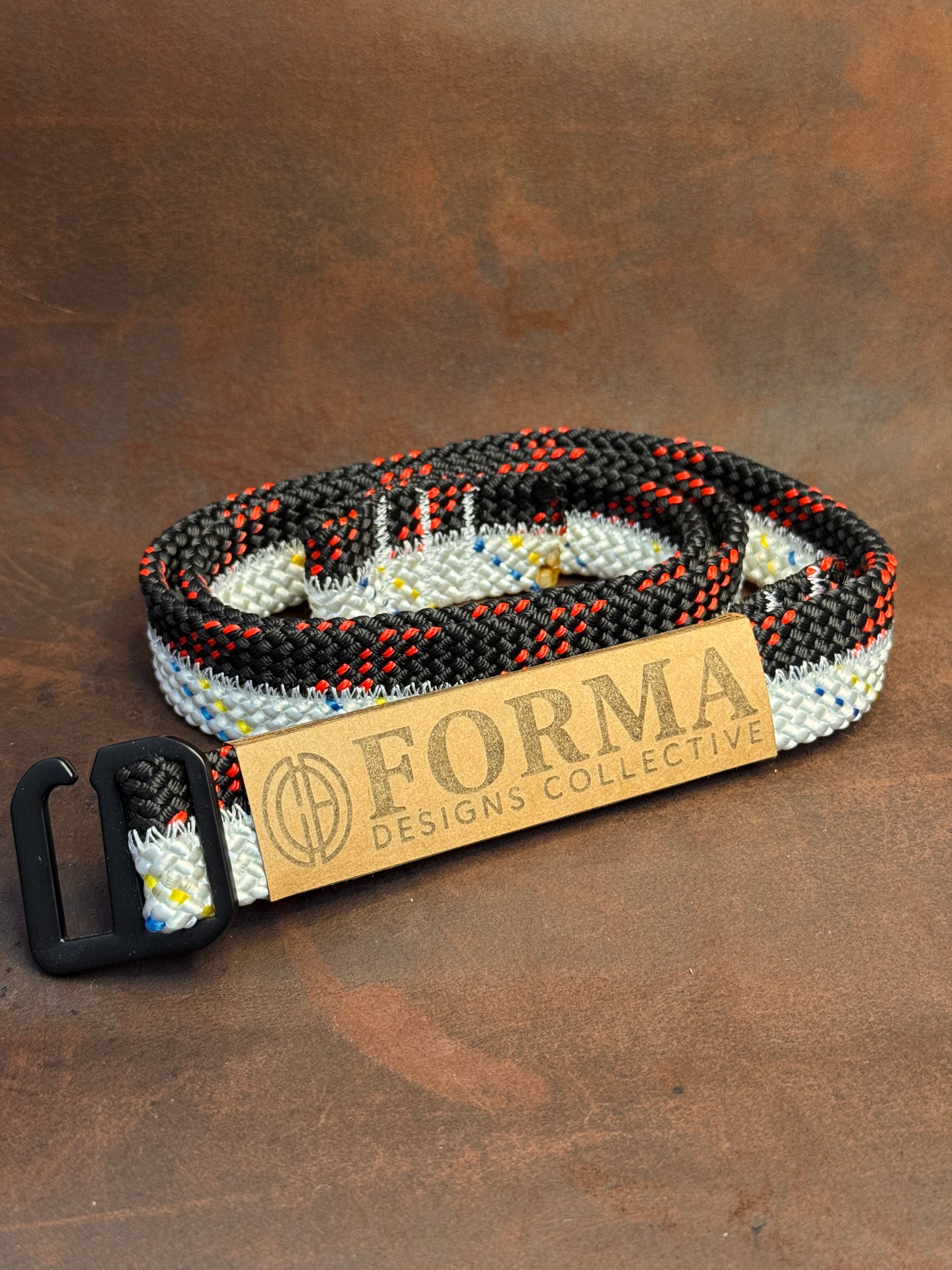 Black & White Climbing Rope Belt (2 Rope)