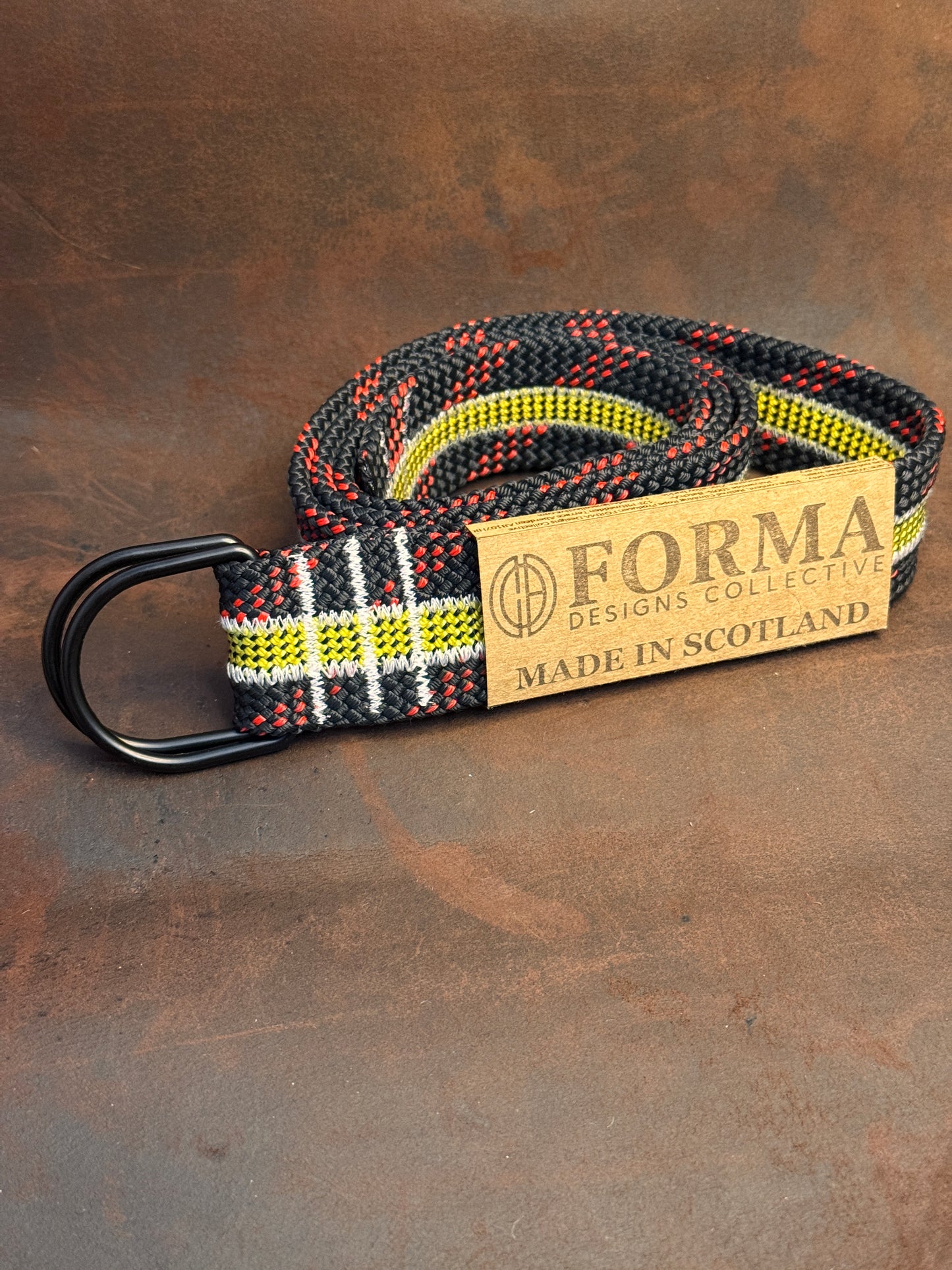 Black & Green Climbing Rope Belt (3 Rope)