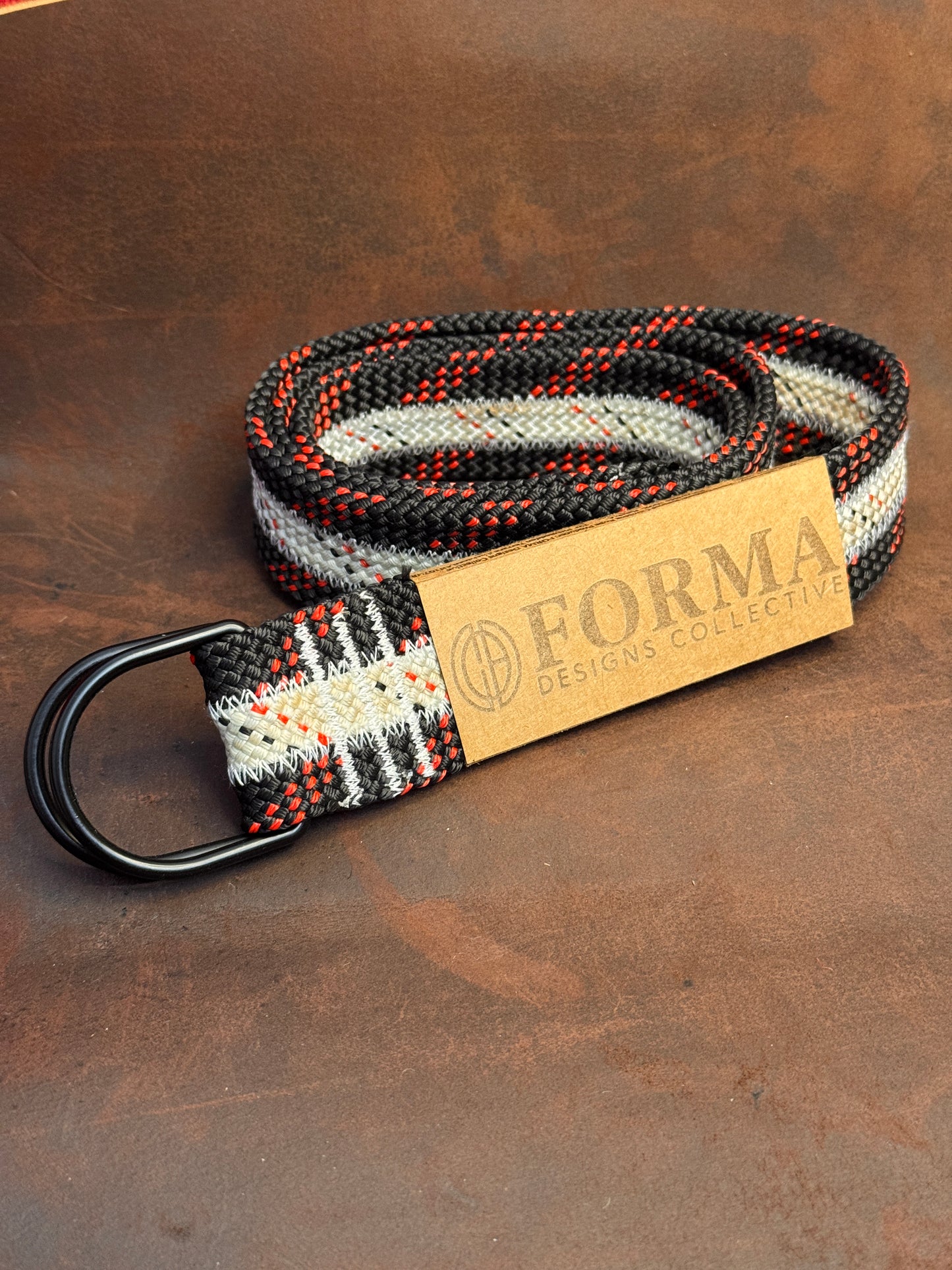 Black & White Climbing Rope Belt (3 Rope)