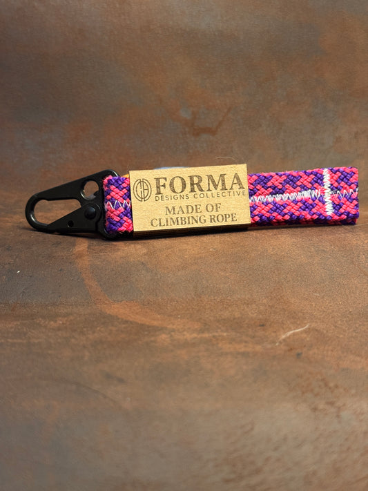 Pink & Purple Climbing Rope Keychain