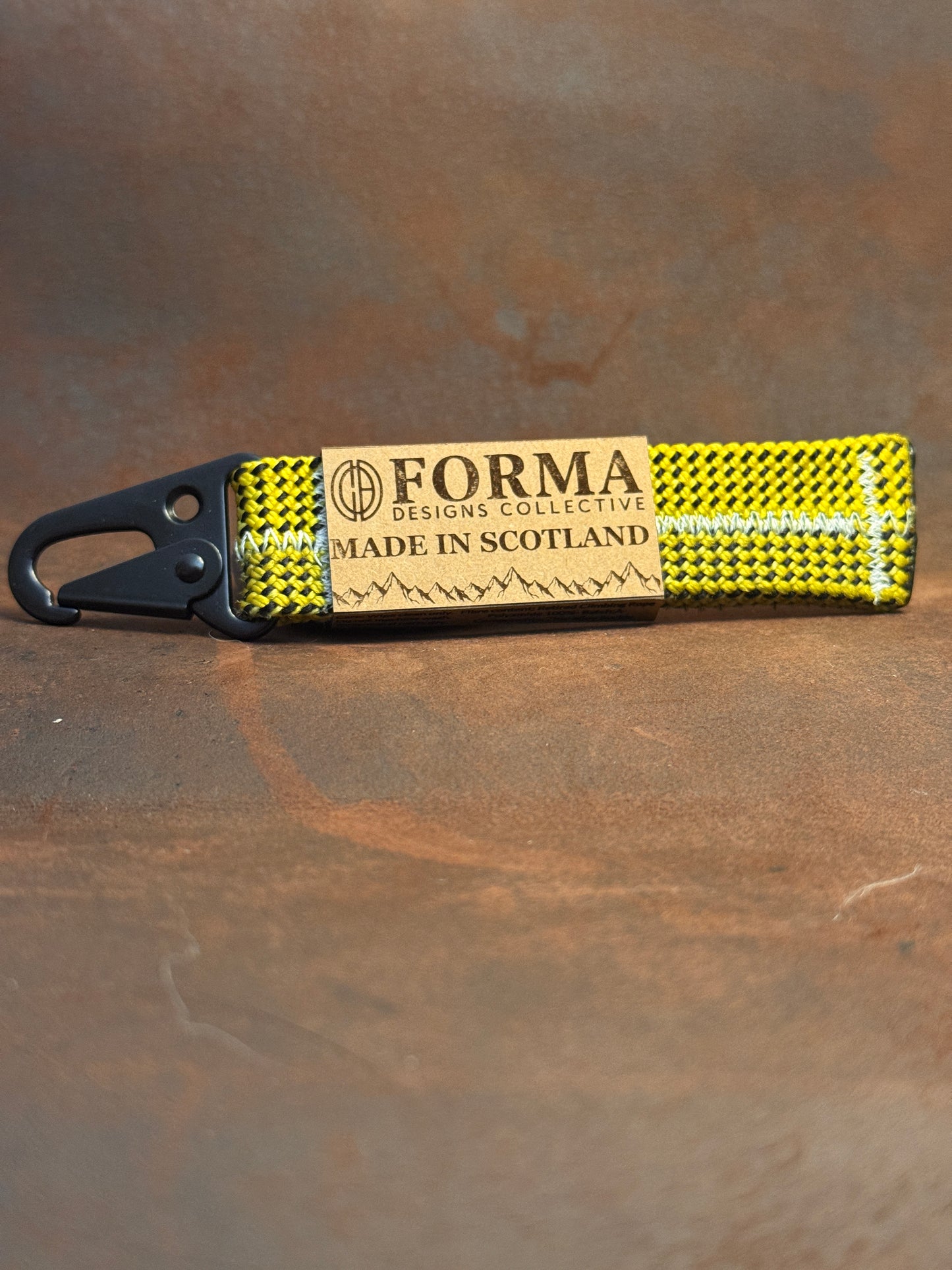 Green & Black Climbing Rope Keychain