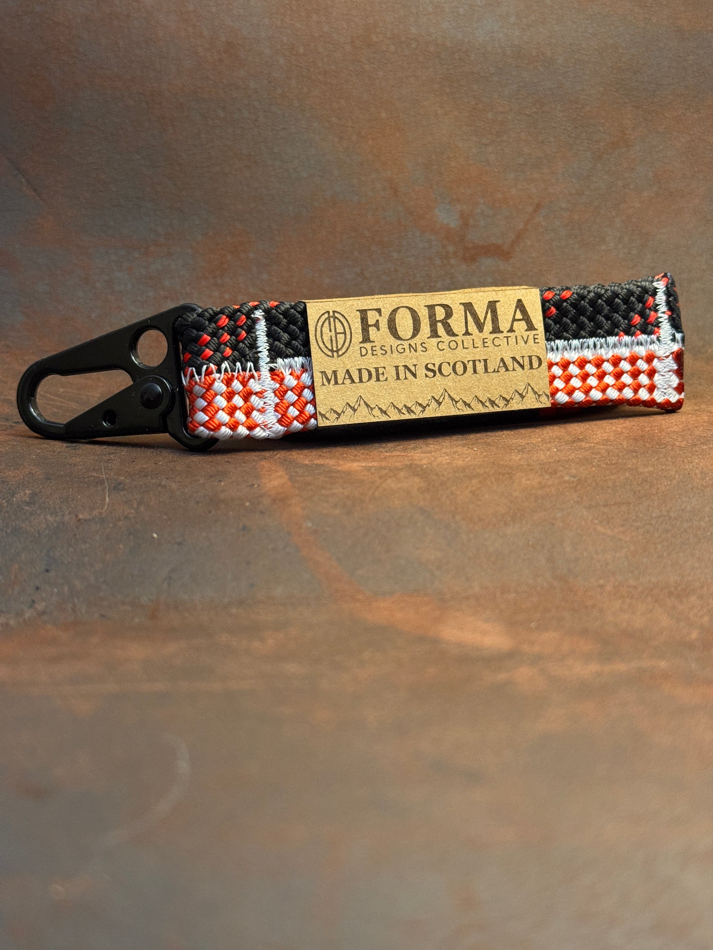 Black & Red Climbing Rope Keychain