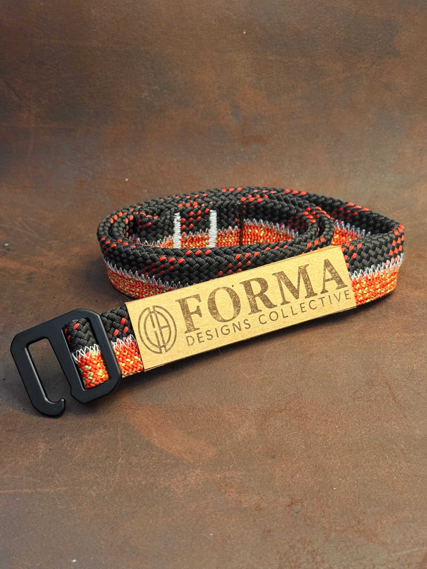 Black, Red & Green Climbing Rope Belt