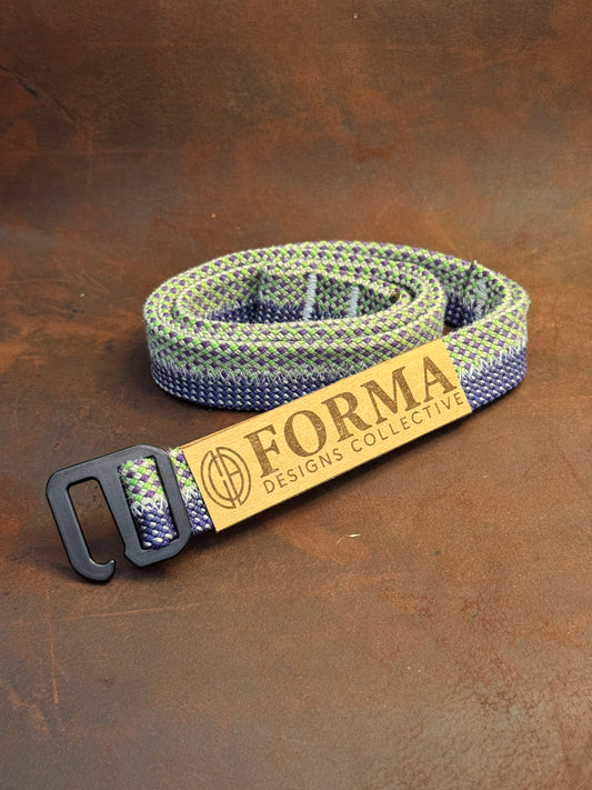Blue, Green & Purple Climbing Rope Belt