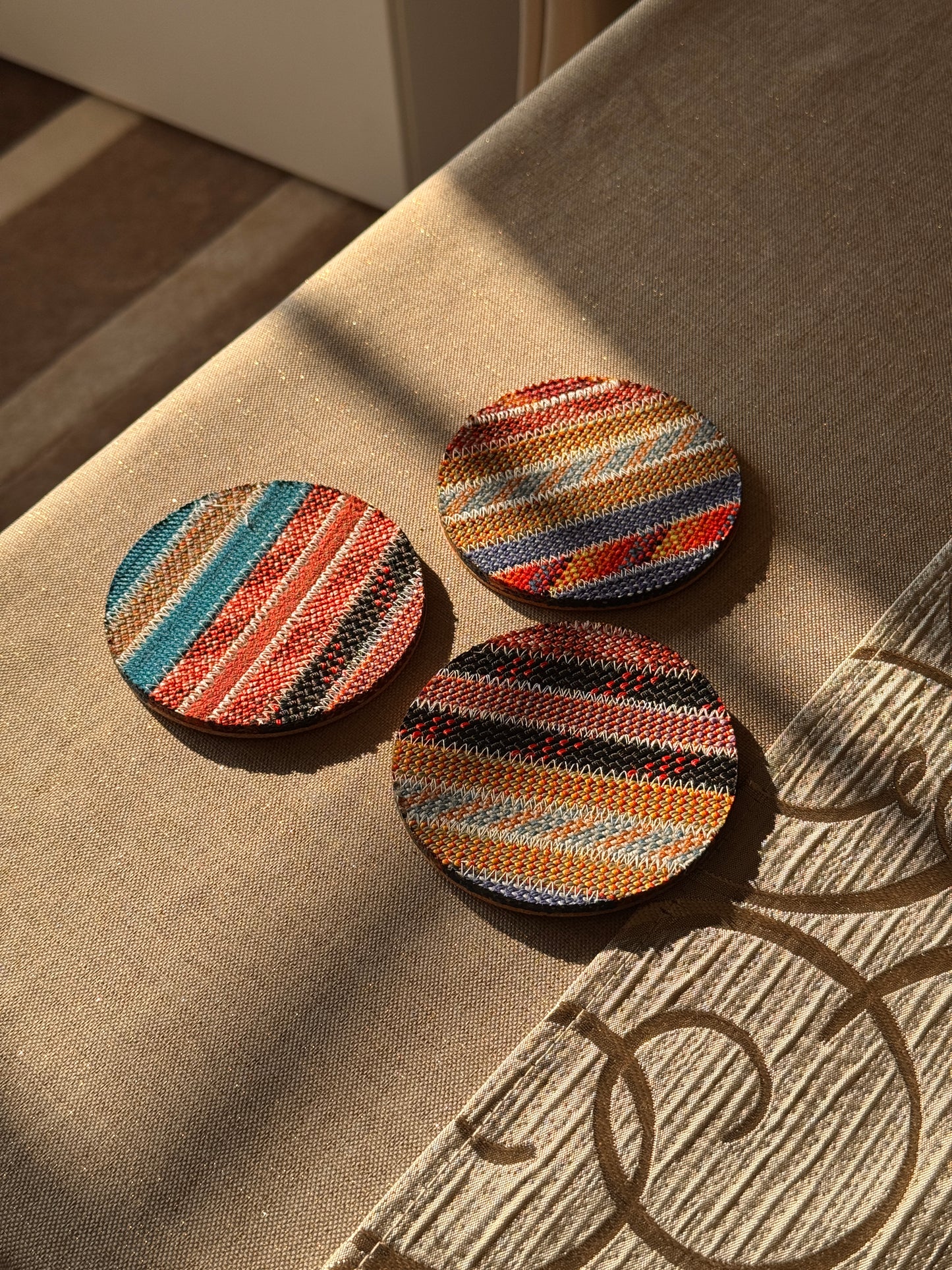 Warm Colour Climbing Rope Coaster Bundle (4 Pack)