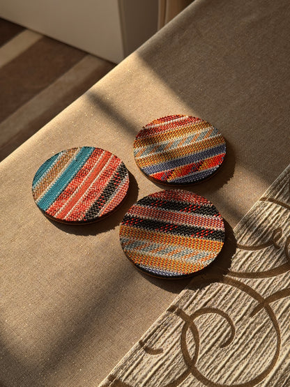 Warm Colour Climbing Rope Coaster Bundle (4 Pack)