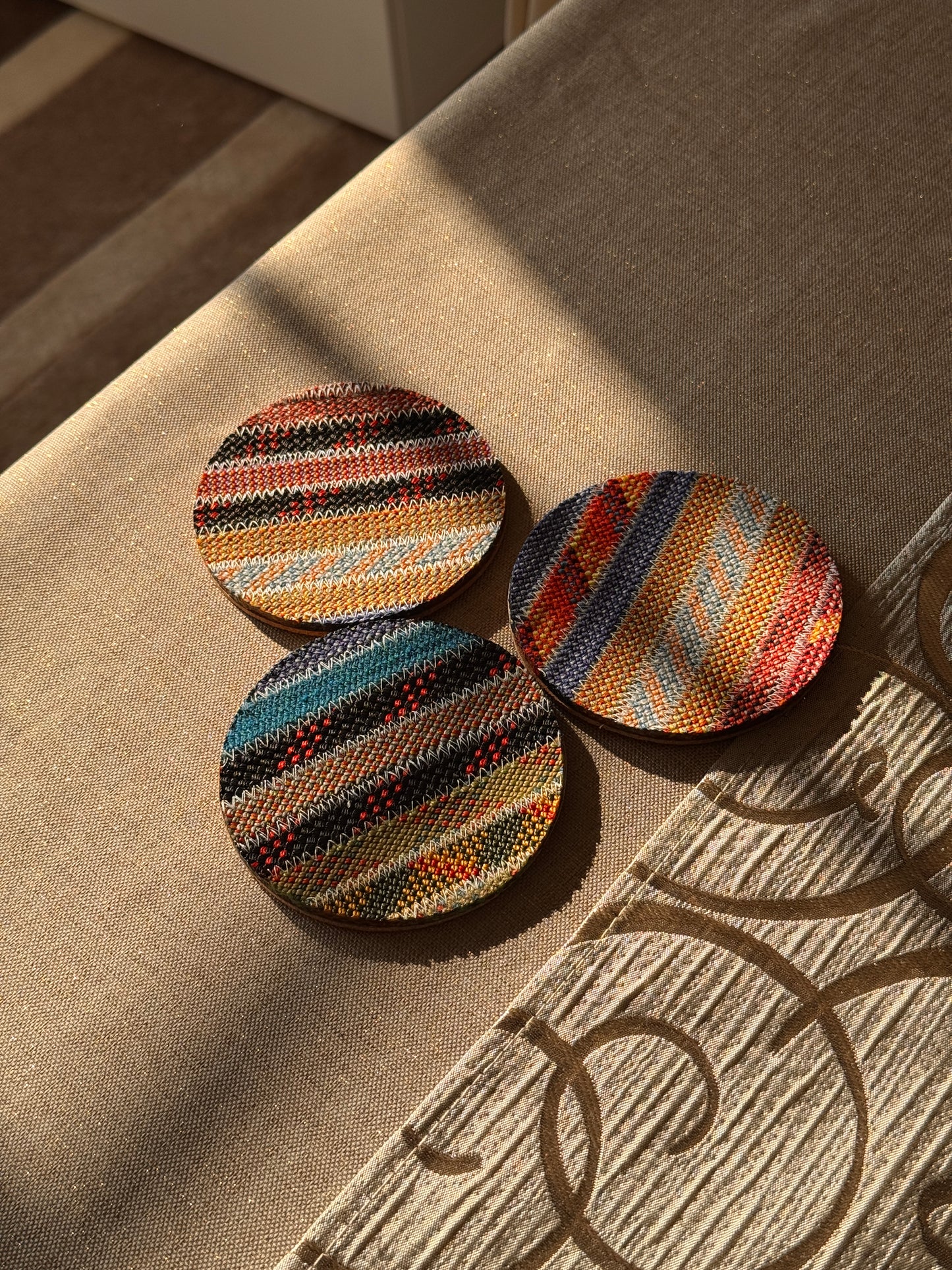 Warm Colour Climbing Rope Coaster Bundle (4 Pack)