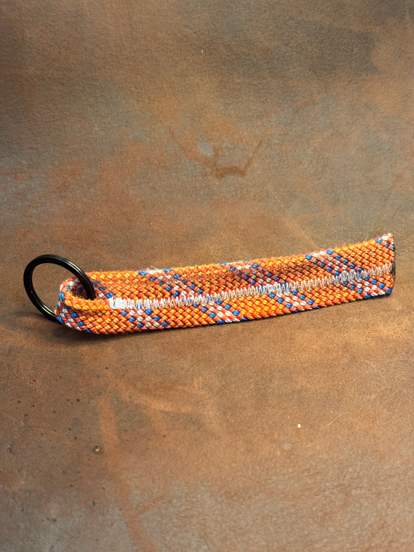Orange & Blue loop Climbing Rope Keychain