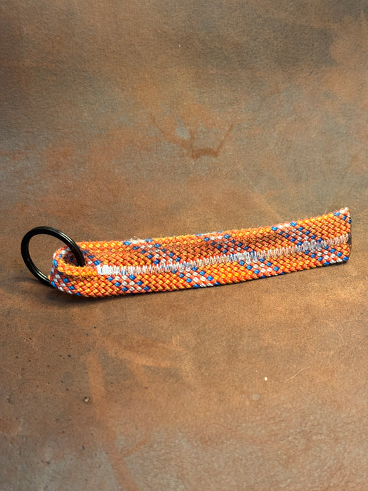 Orange & Blue loop Climbing Rope Keychain