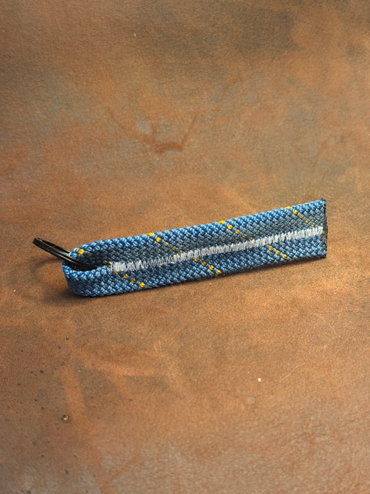 Blue & Yellow loop Climbing Rope Keychain