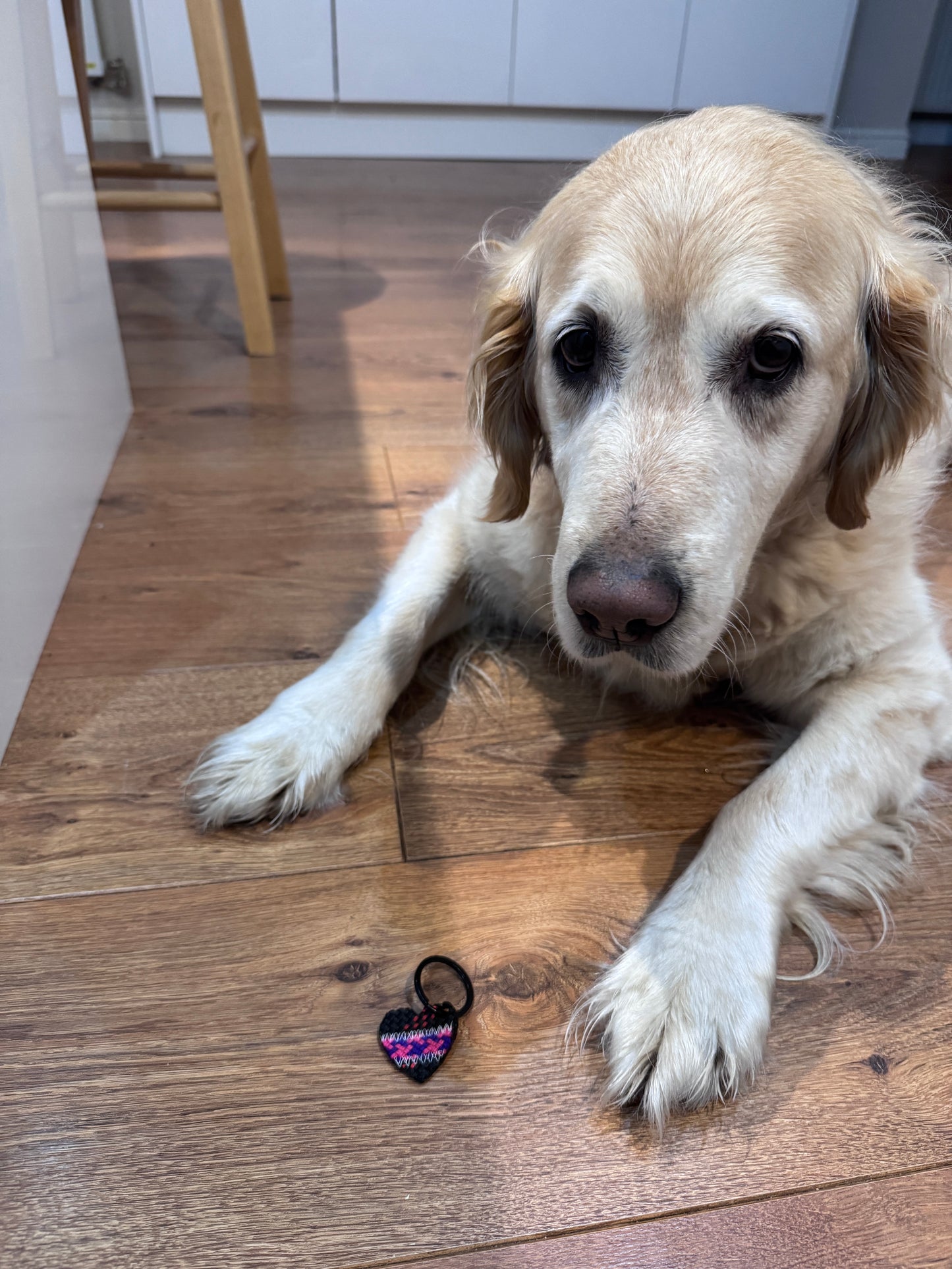 Climbing Rope Heart Keychain