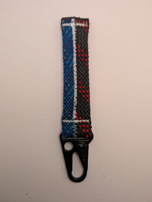 Blue & Black Climbing Rope Keychain