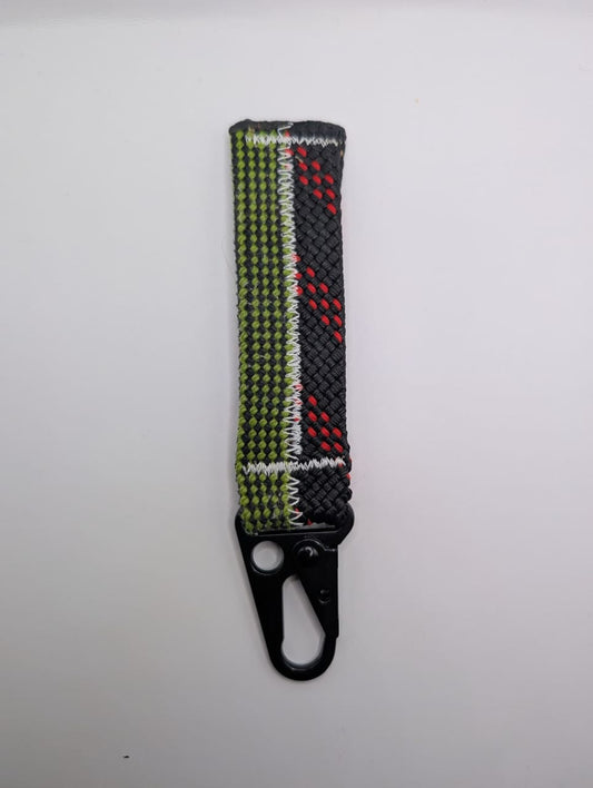 Green & Black Climbing Rope Keychain