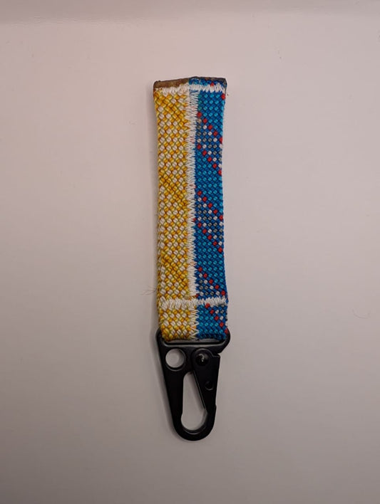 Yellow & Blue Climbing Rope Keychain