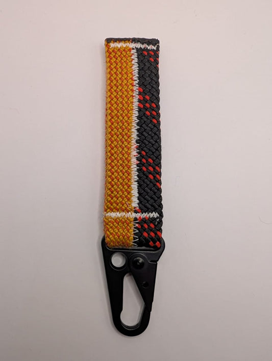 Orange & Black Climbing Rope Keychain