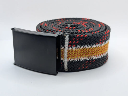 Black & Orange Climbing Rope Belt (3 Rope)