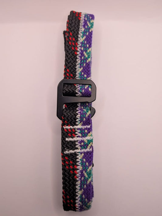 Black & Purple Climbing Rope Belt (2 Rope)
